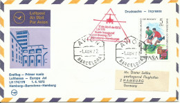 ESPAÑA, SOBRE  CONMEMORATIVO  AÑO 1972 - Covers & Documents