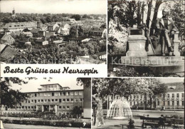 72343542 Neuruppin Fontane Denkmal Karl Marx Platz Poliklinik Springbrunnen Neur - Neuruppin