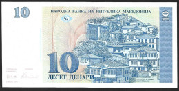 Macedonia 10 Denar 1993 P9 UNC - Nordmazedonien