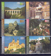 UNO Wien 2001 - UNESCO-Welterbe, Nr. 351 - 356, Postfrisch ** / MNH - Neufs