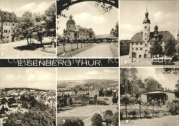 72343411 Eisenberg Thueringen Marktplatz Schlosskirche Rathaus Busbahnhof Platz  - Eisenberg