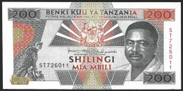 Tanzania 200 Shilingi 1995 P25 UNC - Tanzanie