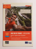 ESCALADE / SPORT - THAURAC ( HERAULT - 34 ) - Homme Sur La Paroi Rocheuse - Carte Publicitaire - Bergsteigen