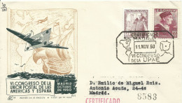 ESPAÑA, SOBRE  CONMEMORATIVO  AÑO 1951 - Covers & Documents