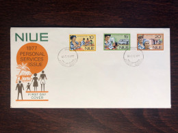 NIUE FDC COVER 1977 YEAR DENTAL CHILD CARE HEALTH MEDICINE STAMPS - Niue