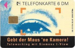 Germany - Siemens, ISDN - View, Eye - O 0174 - 02.1997, 6DM, 2.000ex, Used - O-Series : Séries Client