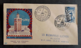 TUNISIE 1953 Lettre Enveloppe 1er Jour FDC Foire Internationale - Lettres & Documents