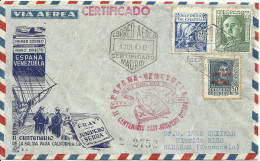 ESPAÑA, SOBRE  CONMEMORATIVO  AÑO 1949 - Covers & Documents