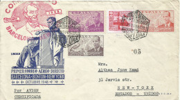 ESPAÑA, SOBRE  CONMEMORATIVO  AÑO 1948 - Lettres & Documents