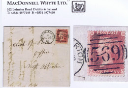 Great Britain Yorkshire 1861 Voters List With LC14 1d Red Plate 55 QC Tied NORTHALLERTON/569  Duplex - Brieven En Documenten