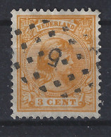 NVPH Nederland Netherlands Pays Bas Niederlande Holanda 34 Amsterdam Puntstempel 5 ; Wilhelmina 1891 - Gebraucht