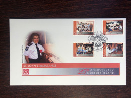 NORFOLK ISLAND FDC COVER 2008 YEAR AMBULANCE HOSPITAL HEALTH MEDICINE STAMPS - Norfolk Island