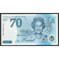 BRITANIA POUND - 70 - ELISABETH II - THE QUEEN'S PLATINIUM JUBILEE(1952-2022) - VERSION 1 - BILLET FANTAISIE - Andere & Zonder Classificatie