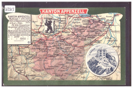 SÄNTIS - CARTE DU CANTON D'APPENZELL - TB - Saentis