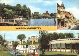 72335191 Waren Mueritz Kietzbruecke Altstadt Lange Strasse MS Fontane Hafen Mole - Waren (Müritz)