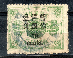 China Chine : (242) 1897 60th Birthday Of The Dowager Empress (new Currency Surcharges) SG 44(o) - Gebraucht