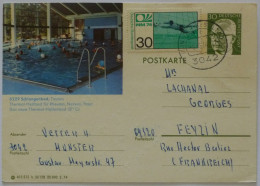 SCHLANGENBAD , TAUNUS ( ALLEMAGNE / HESSE ) - Piscine / Station Thermale - Carte Postale Avec Entier Postal - Schlangenbad