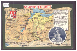 STANS - WINKELRIED DENKMAL - CARTE DU CANTON D'UNTERWALD - TB - Stans