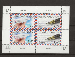 2008 MNH Bosnia Croatian Mail Block  Postfris** - 2008