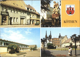 72333841 Koethen Anhalt Marktstrasse Neptunbrunnen Holzmarkt Koethen - Köthen (Anhalt)