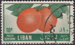 1955 Libanon Poste Arienne ° Mi:LB 560, Sn:LB C212, Yt:LB PA119, Oranges, Früchte - Liban