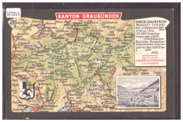 CHUR - COIRE - CARTE DU CANTON DES GRISONS - TB - Coire