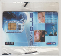 ITALY - SIM-Plus 128 KB (2 Attacks On Neighboring Sides), TIM GSM Card , Mint In Blister - Schede GSM, Prepagate & Ricariche