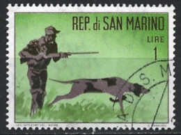 San Marino 1962. Scott 529 (U) Hunter With Dog - Used Stamps