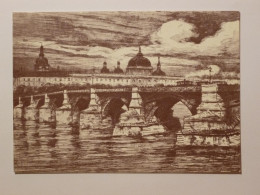 LYON (69/Rhône) - Pont De La Guillotière En 1895 - Carte Postale Moderne Reproduisant Une Aquatinte De J. Drevet - Lyon 7