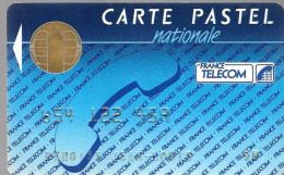 1-CARTE PUCE-BULL C-FRANCE TELECOM-PASTEL-NATIONALE- V°3650 / En Bas France Telecom BP584 75828-TBE - Pastel