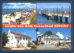 72331322 Zingst Ostseebad Seebruecke Hafenpromenade Kurverwaltung Badestrand  Zi - Zingst