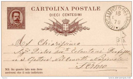 1879 CARTOLINA CON ANNULLO Monsampolo DEL TRONTO - Entiers Postaux