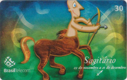 Télécarte BRESIL - Zodiaque / Sagittaire Tir à L'Arc - ARCHERY Horoscope BRAZIL Brasil Phonecard Telefonkarte - Brésil