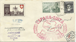 ESPAÑA,  SOBRE  CONMEMORATIVO  , AÑO 1948 - Cartas & Documentos