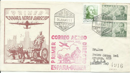 ESPAÑA,  SOBRE  AEREO , AÑO 1948 - Covers & Documents