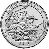 USA EEUU 25 CENTS. QUARTER DOLLAR GEORGE ROGERS 2017 D O P A ELEGIR UNC NEW - 2010-...: National Parks