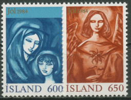 Island 1984 Weihnachten Maria Mit Kind Engel 624/25 Postfrisch - Ungebraucht