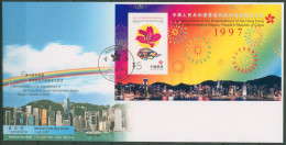 Hongkong 1997 Gründung Der Sonderverwaltungszone Block 56 FDC (X99258) - FDC