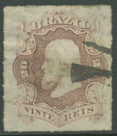Brasilien 1876 Kaiser Pedro II. 31 Kleine Fehler Gestempelt - Gebraucht