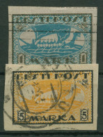 Estland 1920 Wikingerschiff 12/13 Y Gestempelt - Estland
