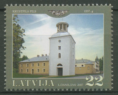 Lettland 2007 Bauwerke Schloss Kreuzburg 701 Postfrisch - Lettonie