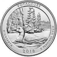 USA EEUU 25 CENTS. QUARTER DOLLAR VOYAGEURS 2018 D O P A ELEGIR UNC NEW - 2010-...: National Parks