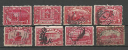 USA Postage 1912-1913 = 8 Values From Set Michel 1 - 12 Paketmarken Packet Stamps O Transport Etc. - Paquetes & Encomiendas