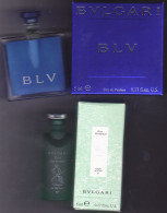 Lot 2 Miniature Vintage Parfum - Bulgari - EDC & EDP - Descriptif Ci Dessous - - Miniaturen Flesjes Heer (met Doos)