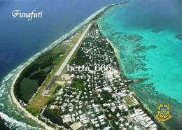 Tuvalu Funafuti Fongafale Runway Aerial View New Postcard - Tuvalu