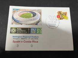 16-2-2024 (4 X 22) 2 Covers - FIFA Women's Football World Cup 2023 - China Matches - Other & Unclassified