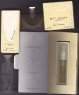 Lot 3 Miniature Vintage Parfum - Bulgari - Pour Femme - EDT & EDP - Descriptif Ci Dessous - - Mignon Di Profumo Donna (con Box)