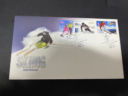 16-2-2024 (4 X 22) Australia FDC 2011 - Skiing In Australia - Primo Giorno D'emissione (FDC)