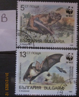 BULGARIA 1989 ~ S.G. 3593 - 3594, ~ 'LOT B' ~ BATS. ~  VFU #02885 - Oblitérés