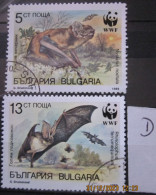 BULGARIA 1989 ~ S.G. 3593 - 3594, ~ 'LOT D' ~ BATS. ~  VFU #02889 - Used Stamps